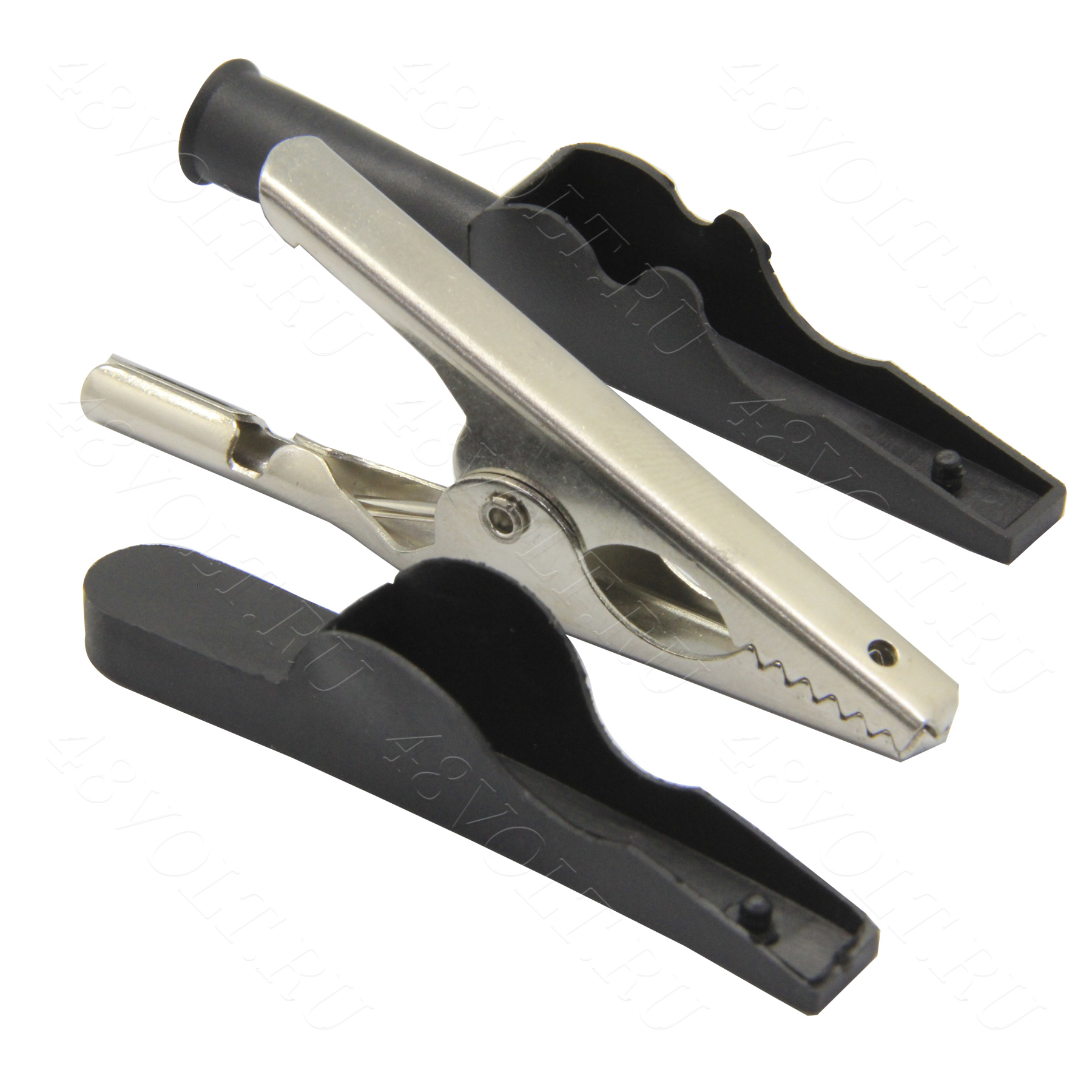 Зажим крокодил 30A 20mm черный